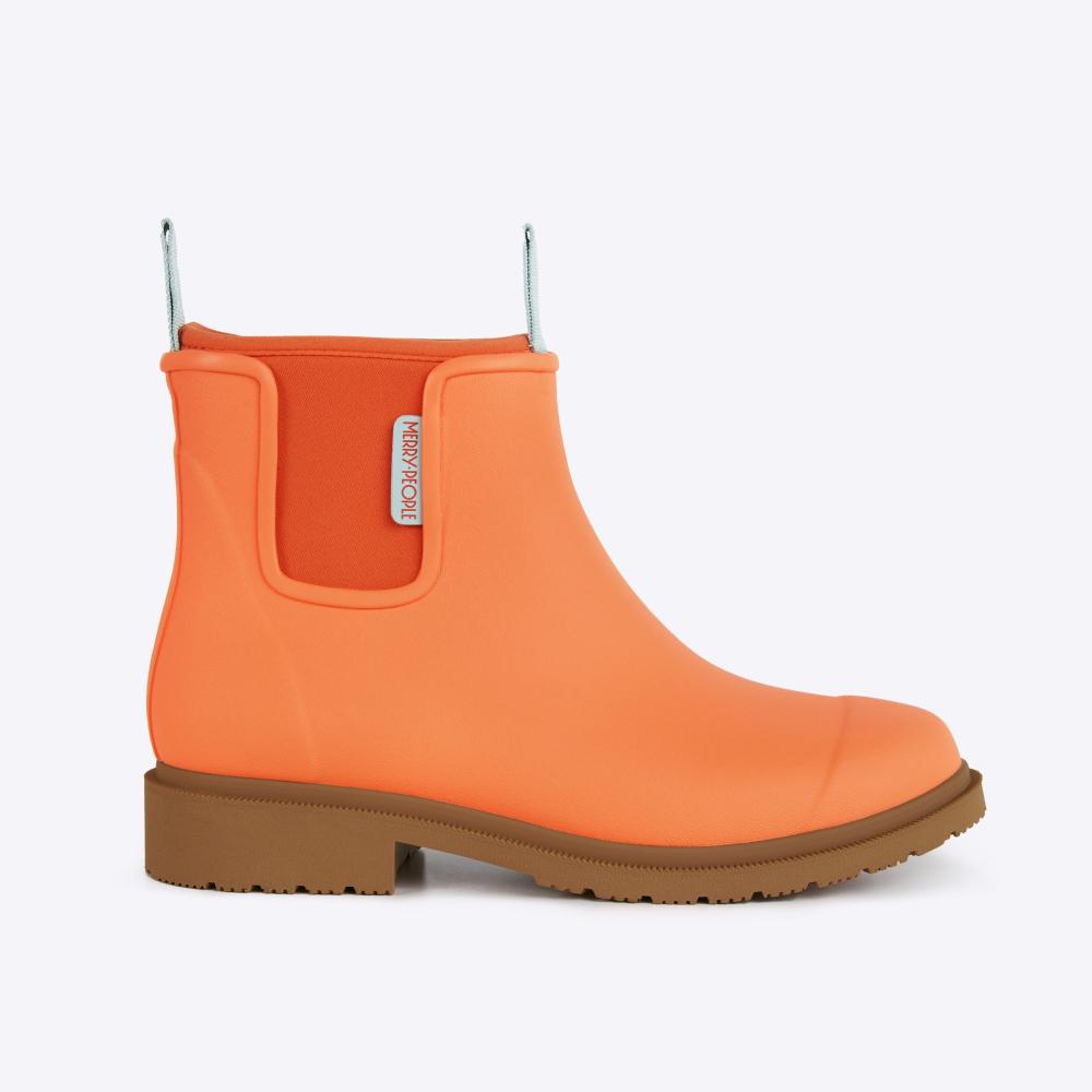 Bobbi Wellington Boot // Sherbet Orange