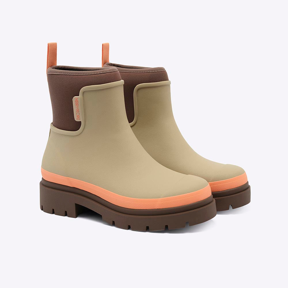 Tully Boot // Taupe & Apricot