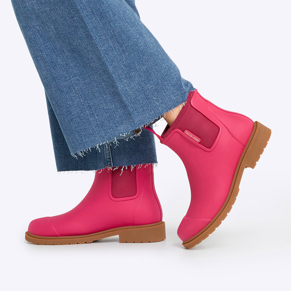 Bobbi Wellington Boot // Fuchsia Pink