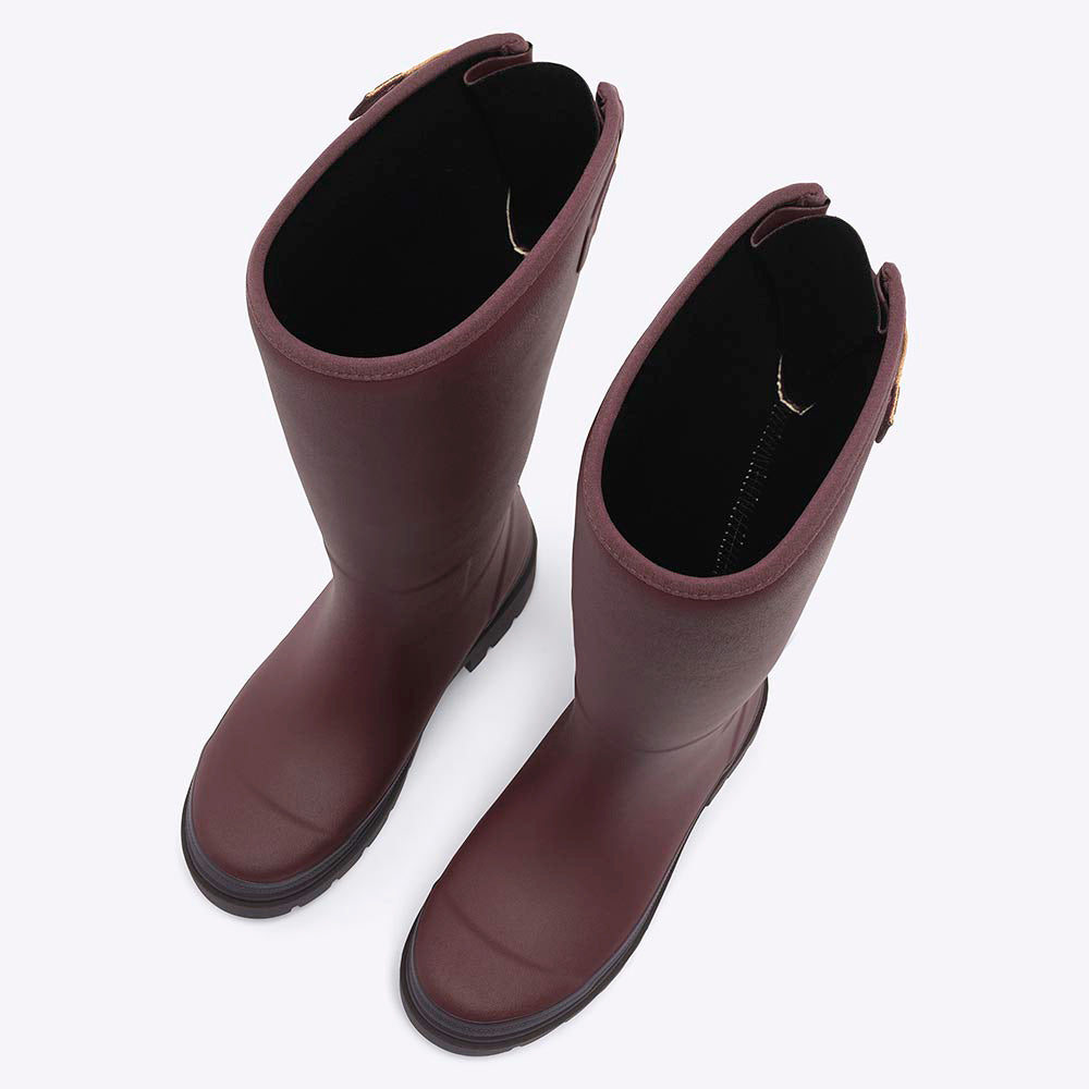Fergie Tall Wellington Boot // Dark Cherry