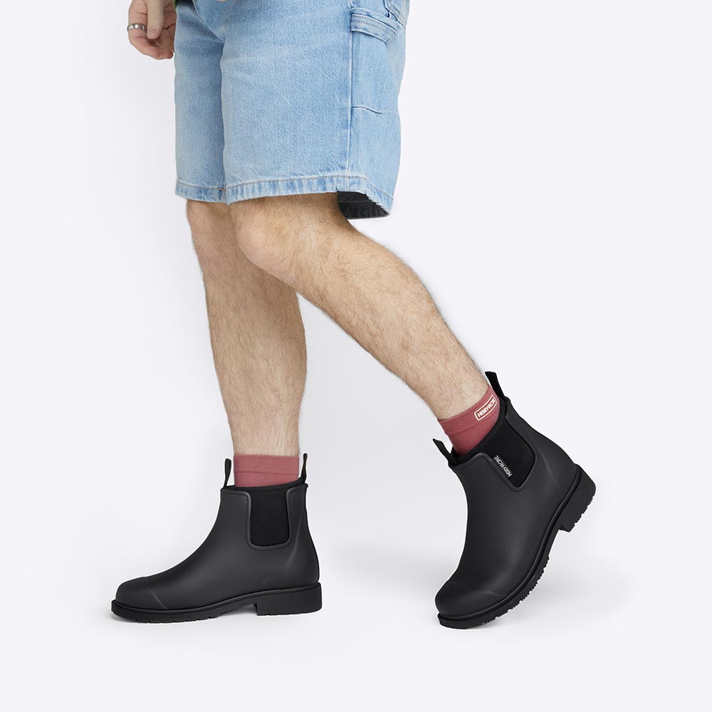 Bobbi Wellington Boot // Black & Black