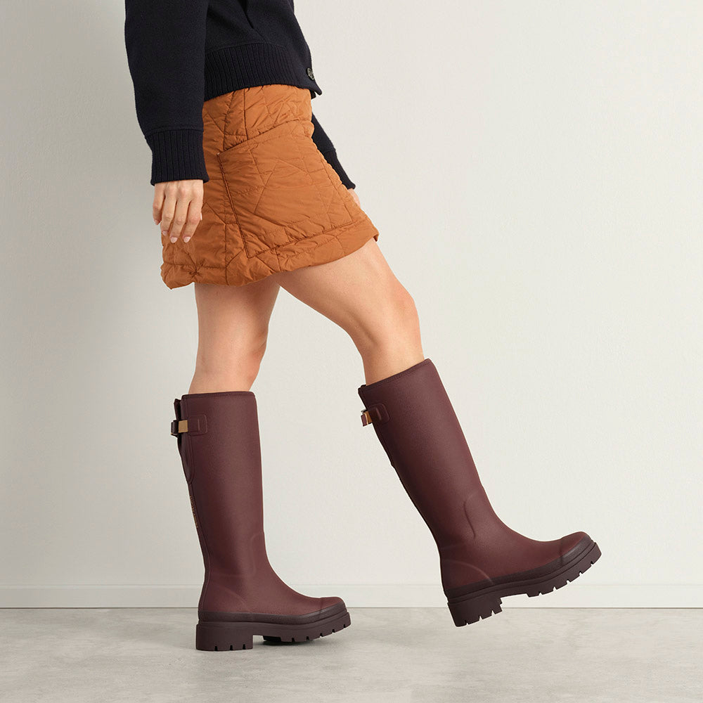 Fergie Tall Wellington Boot // Dark Cherry