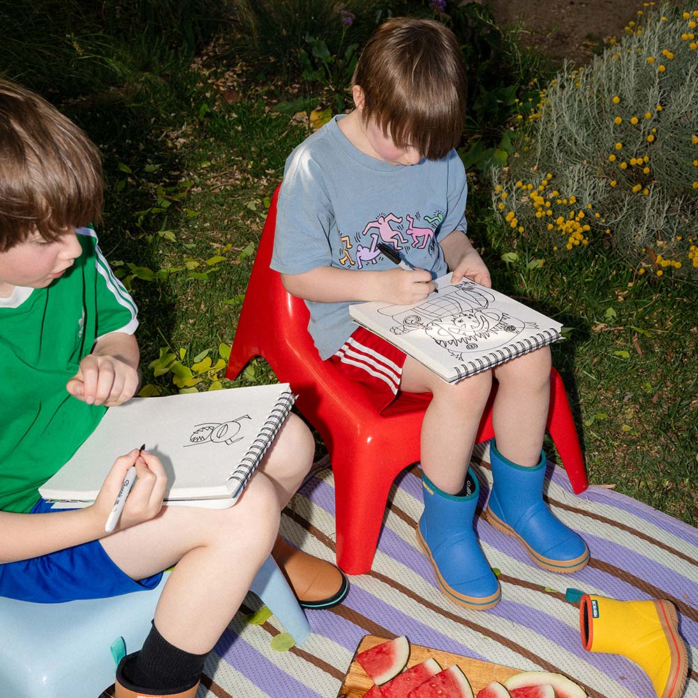 Andie Kids Wellington Boot // Ocean Blue
