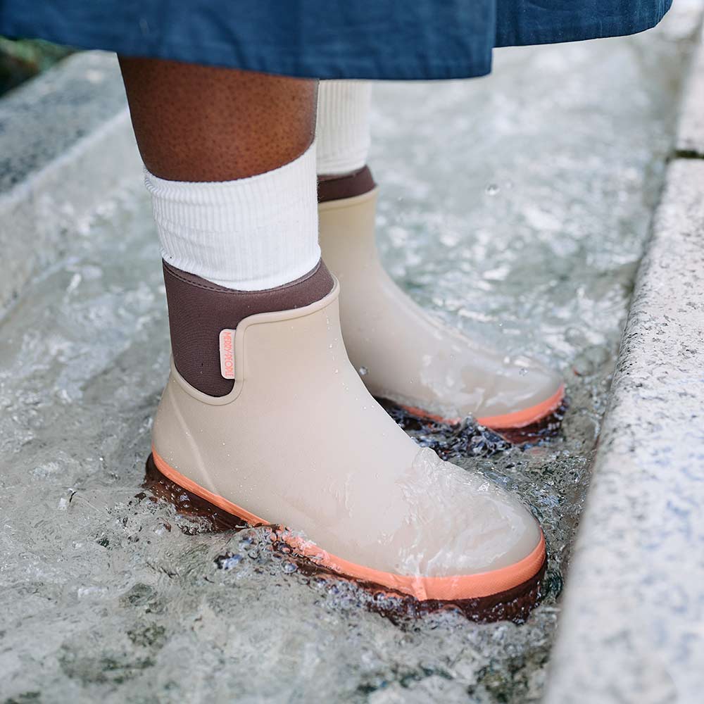 Tully Boot // Taupe & Apricot