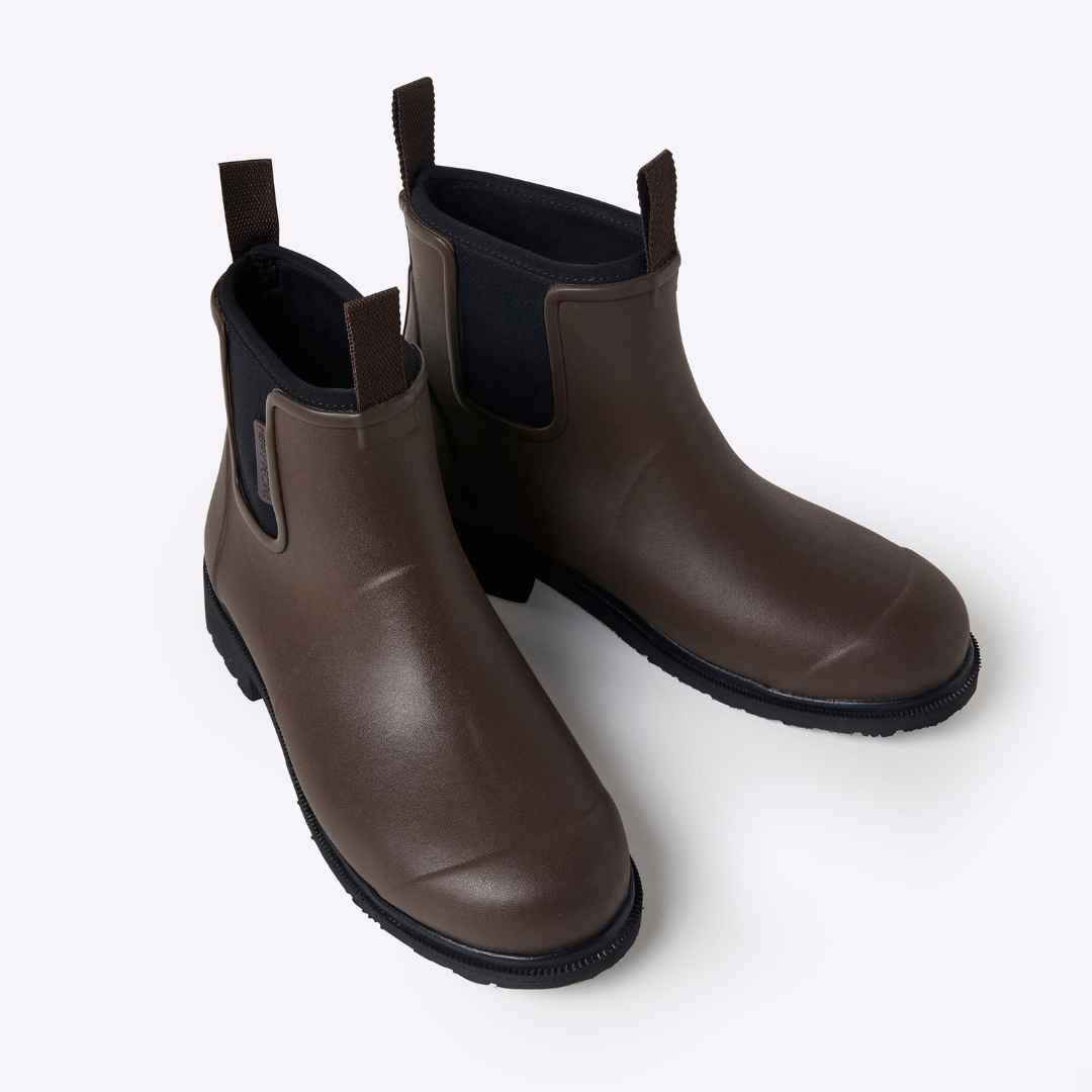 Bobbi Wellington Boot // Chocolate & Black