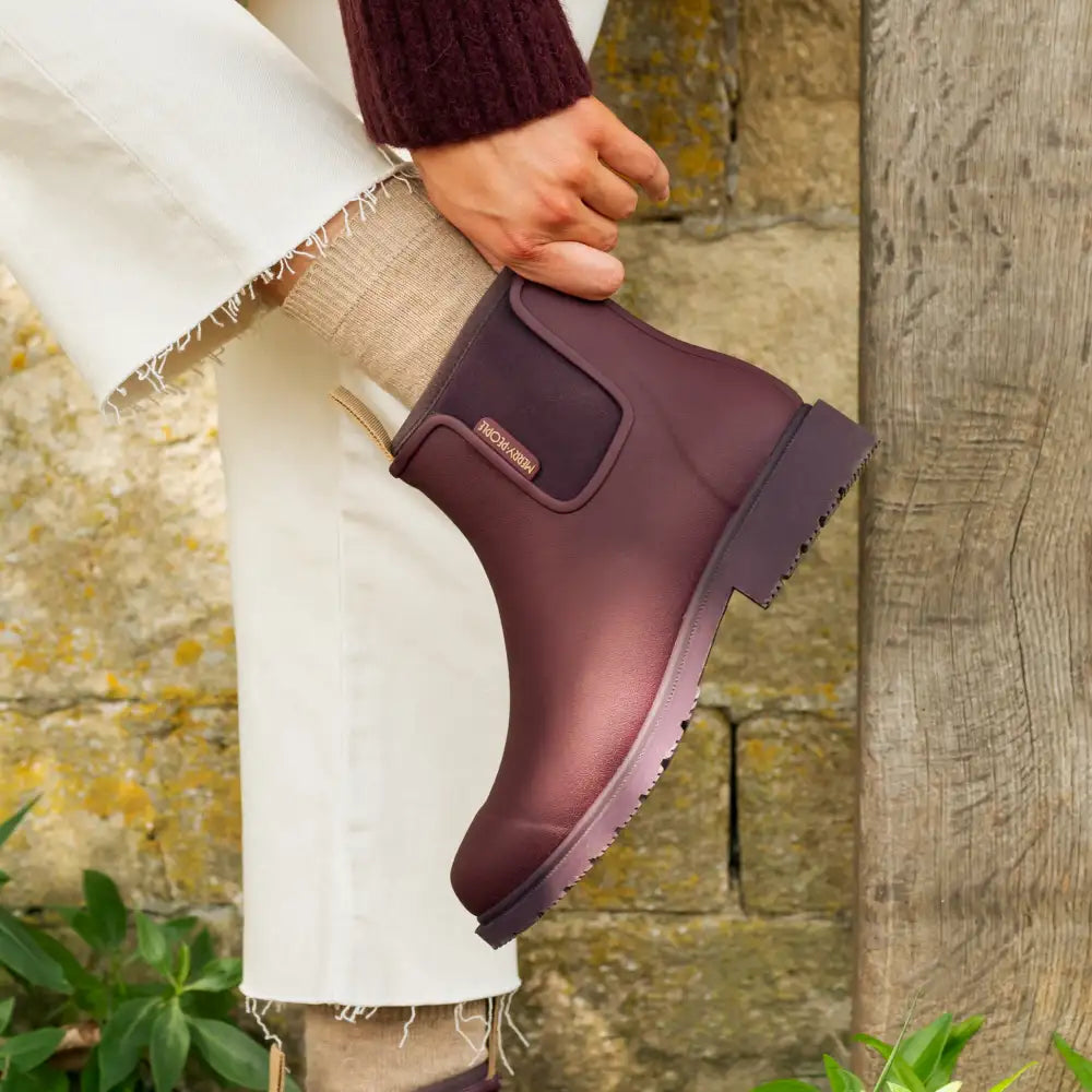Bobbi Wellington Boot // Dark Cherry