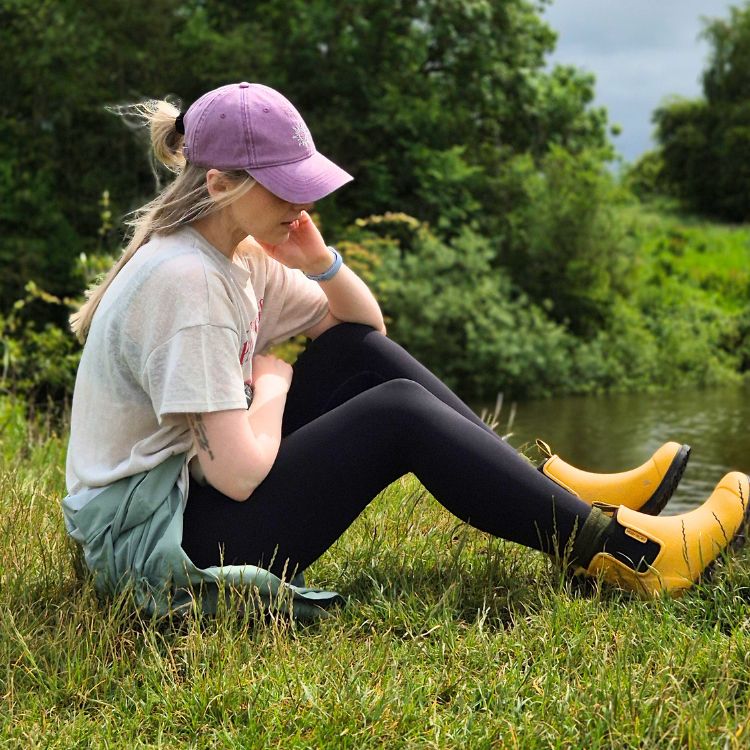 Bobbi Wellington Boot // Mustard Yellow & Black