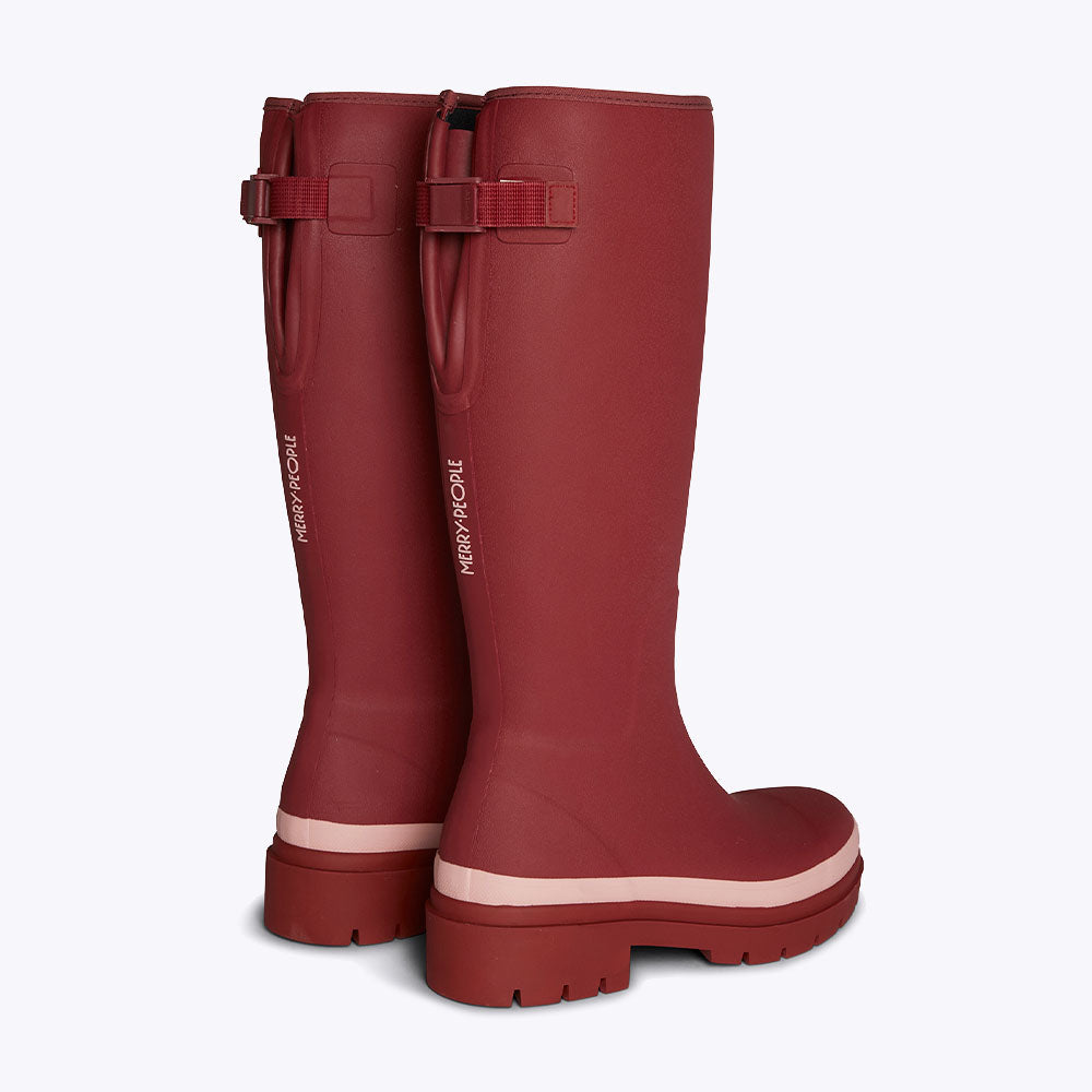 Fergie Tall Wellington Boot // Beetroot Red