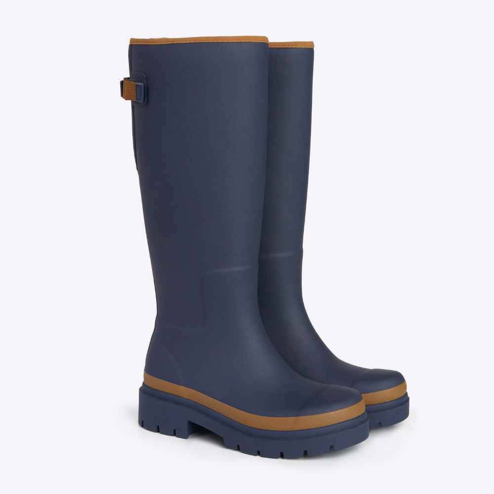 Fergie Tall Wellington Boot // Oxford Blue