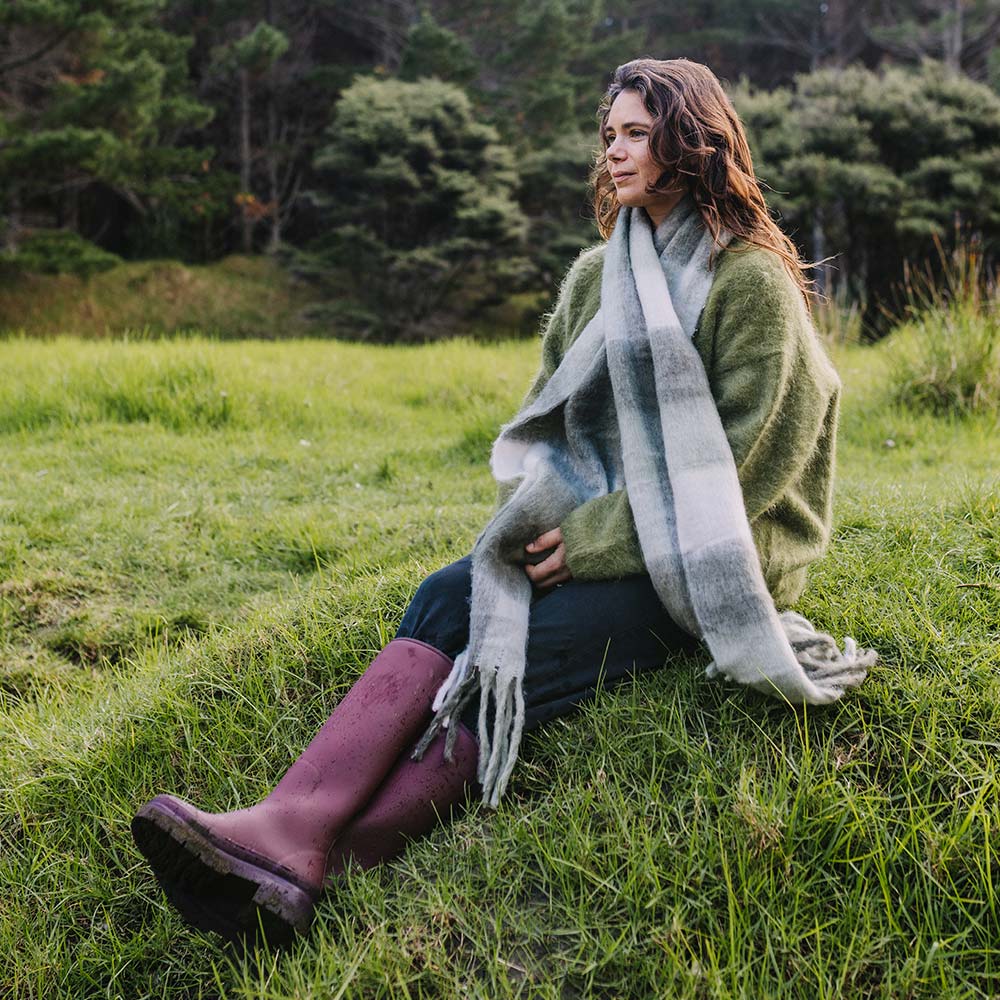Fergie Tall Wellington Boot // Dark Cherry