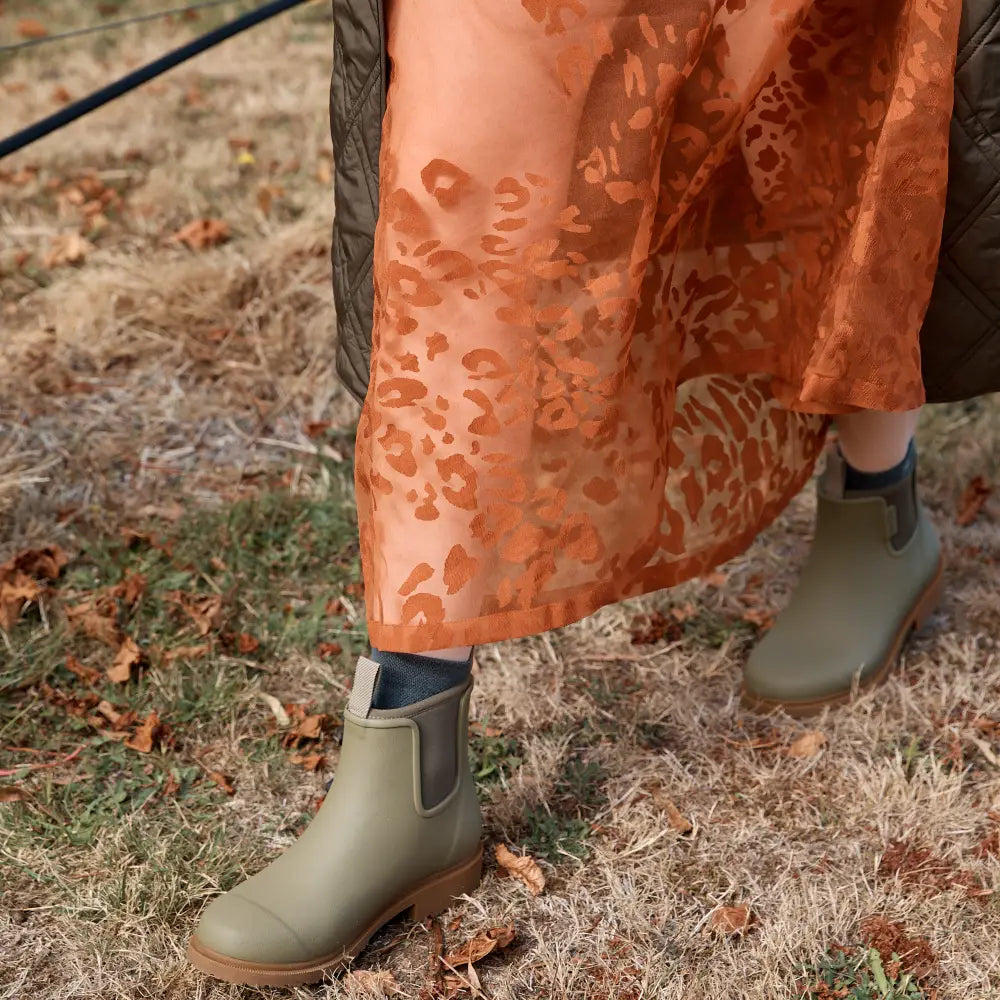 Bobbi Wellington Boot // Khaki Green