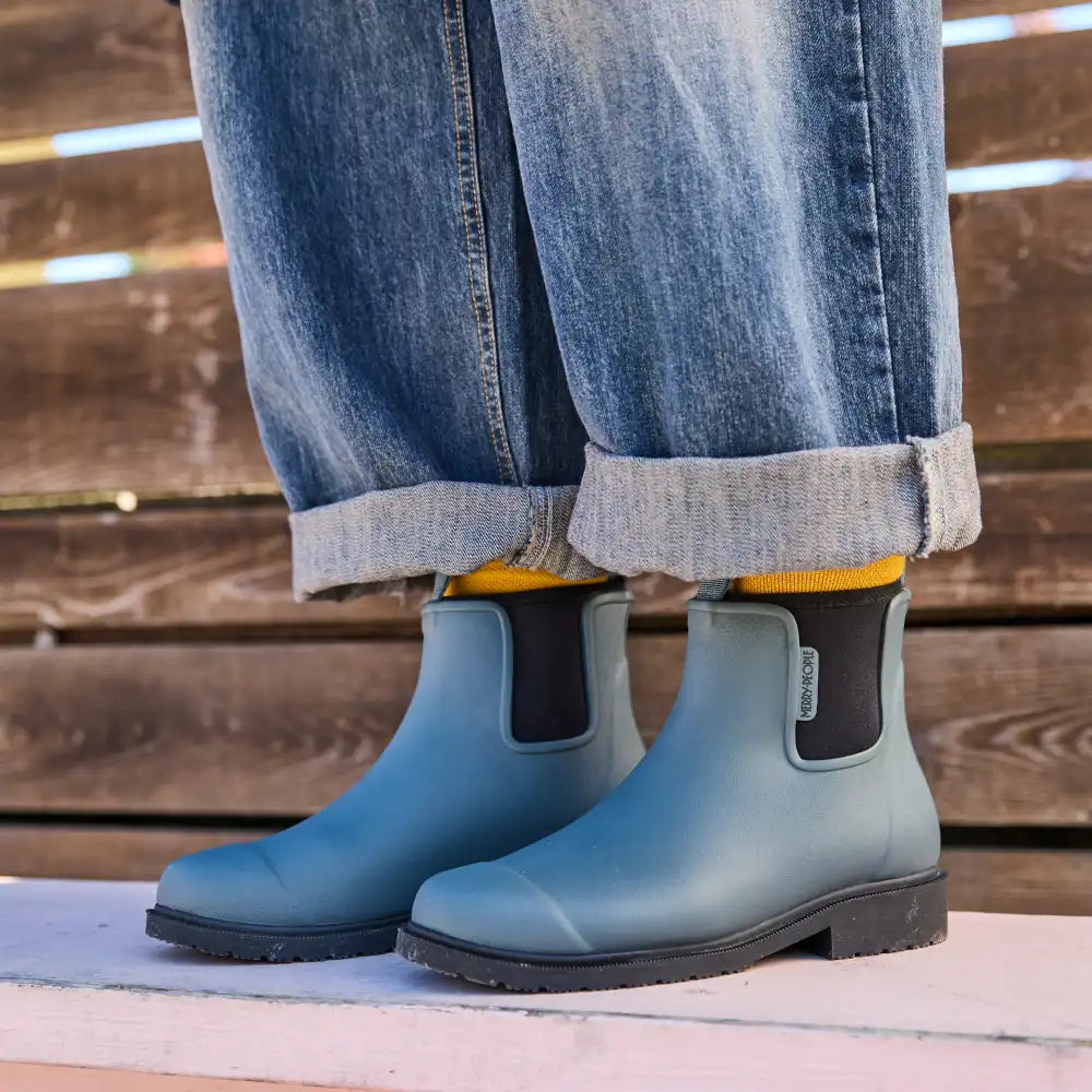 Bobbi Wellington Boot // Denim Blue