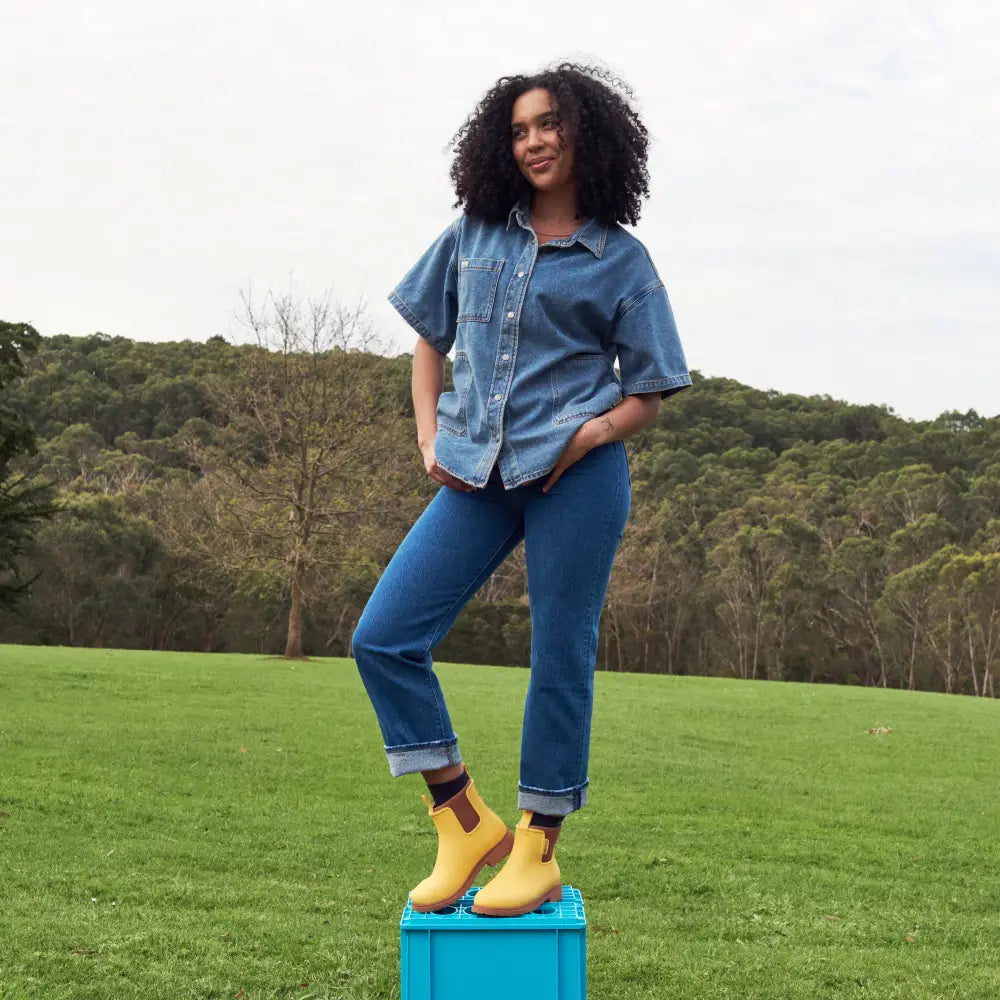 Bobbi Wellington Boot // Sunflower Yellow