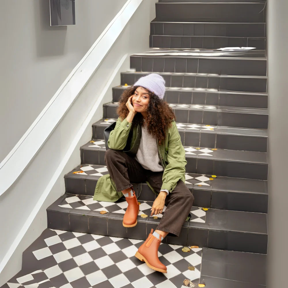 Bobbi Wellington Boot // Rust