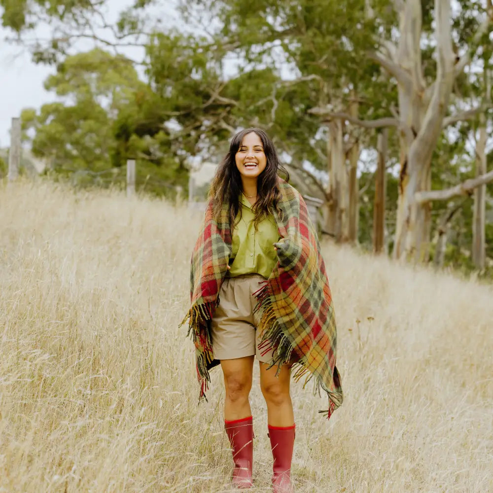 Darcy Mid Calf Wellington Boot // Beetroot & Red