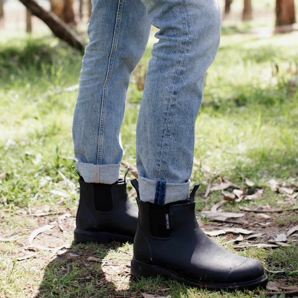 Bobbi Wellington Boot // Black & Black