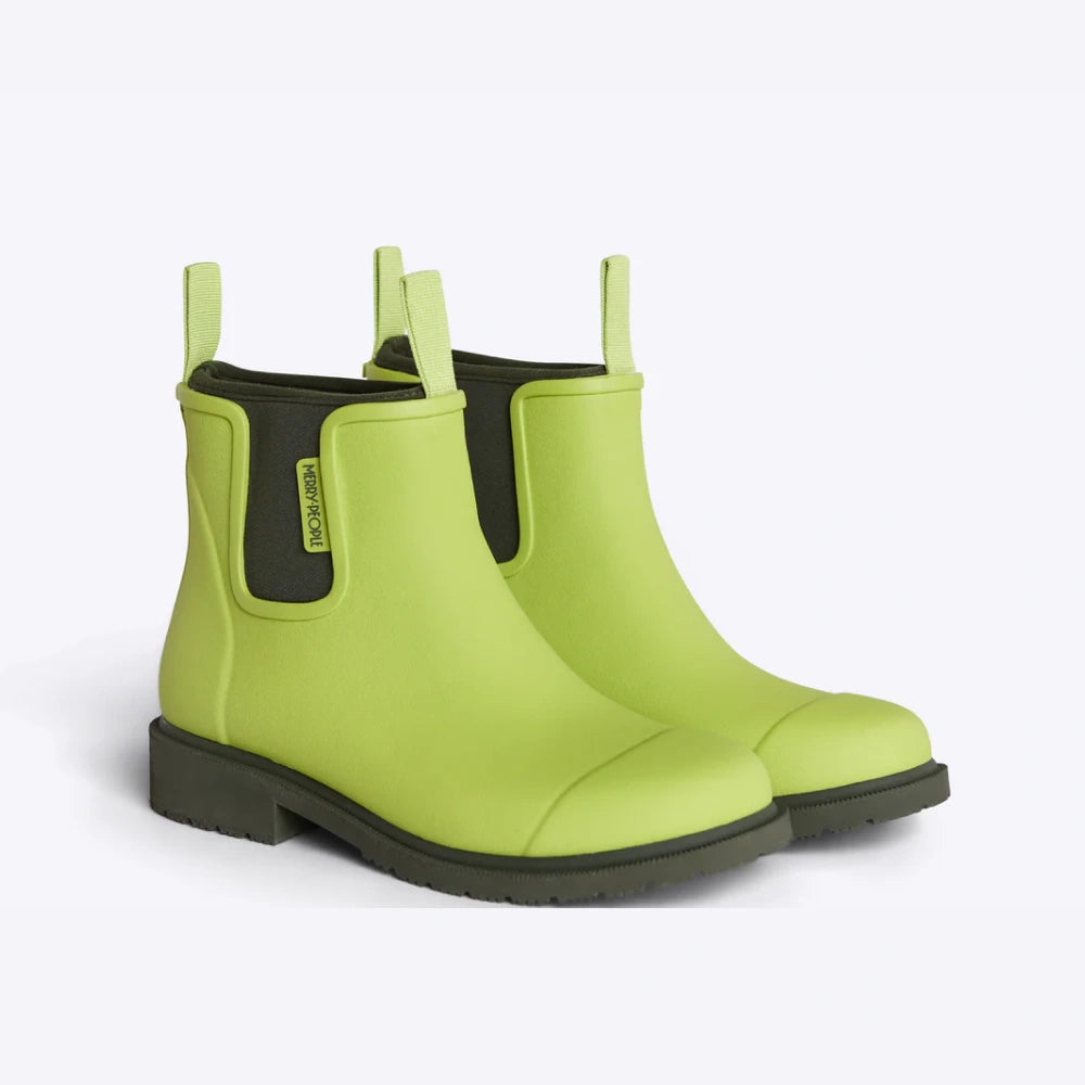 Lime top green boots