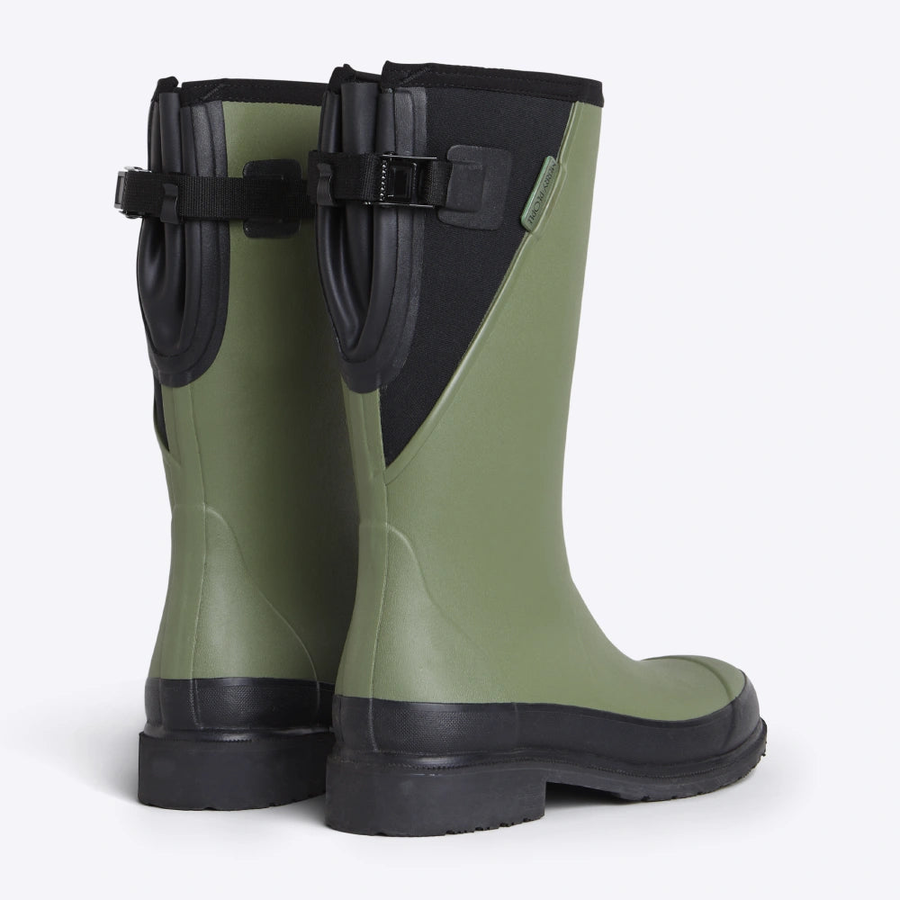 Darcy Mid Calf Wellington Boot // Moss Green