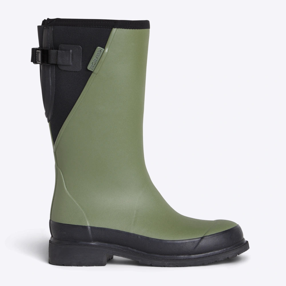 Darcy Mid Calf Wellington Boot // Moss Green