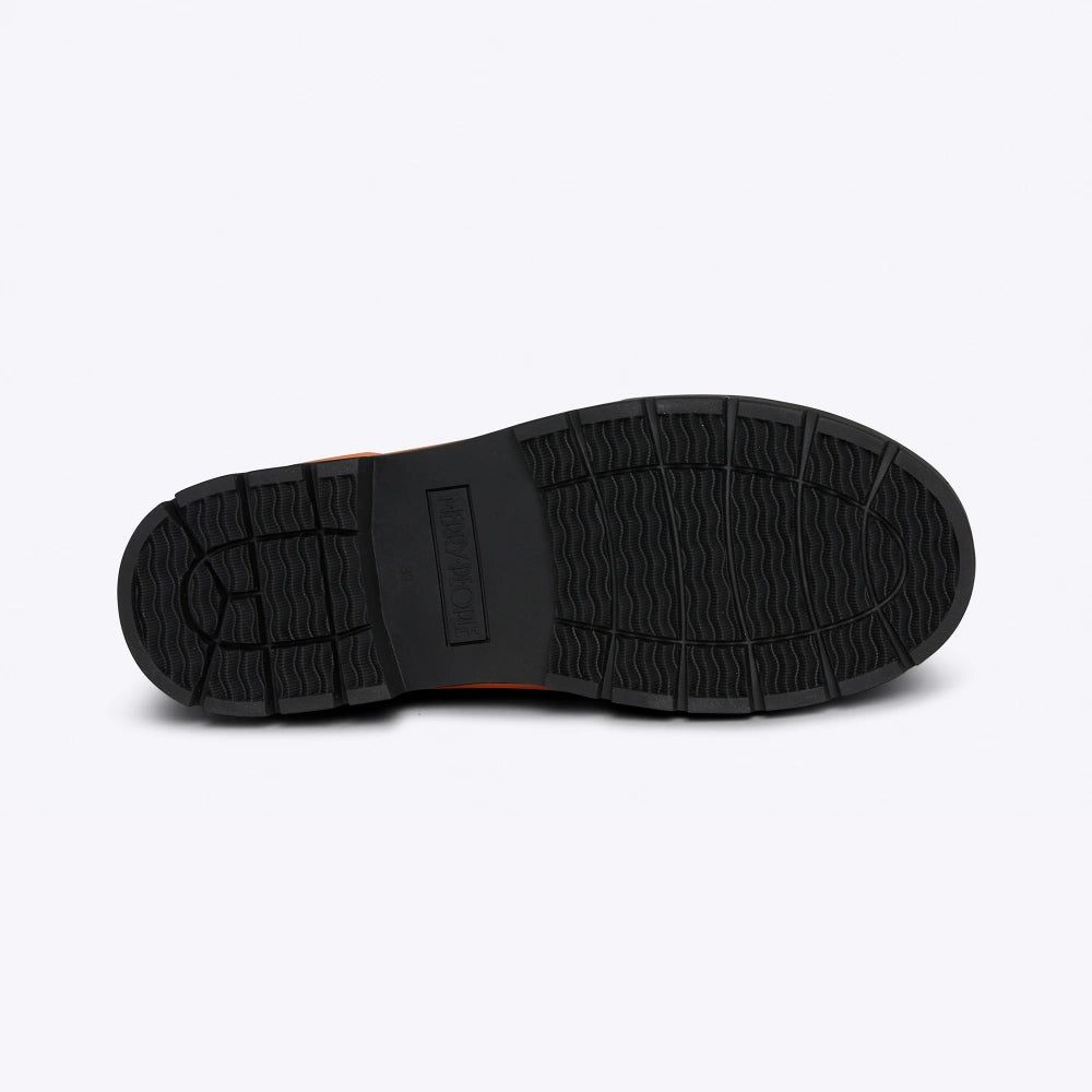 Tully Boot // Plum & Neon Orange