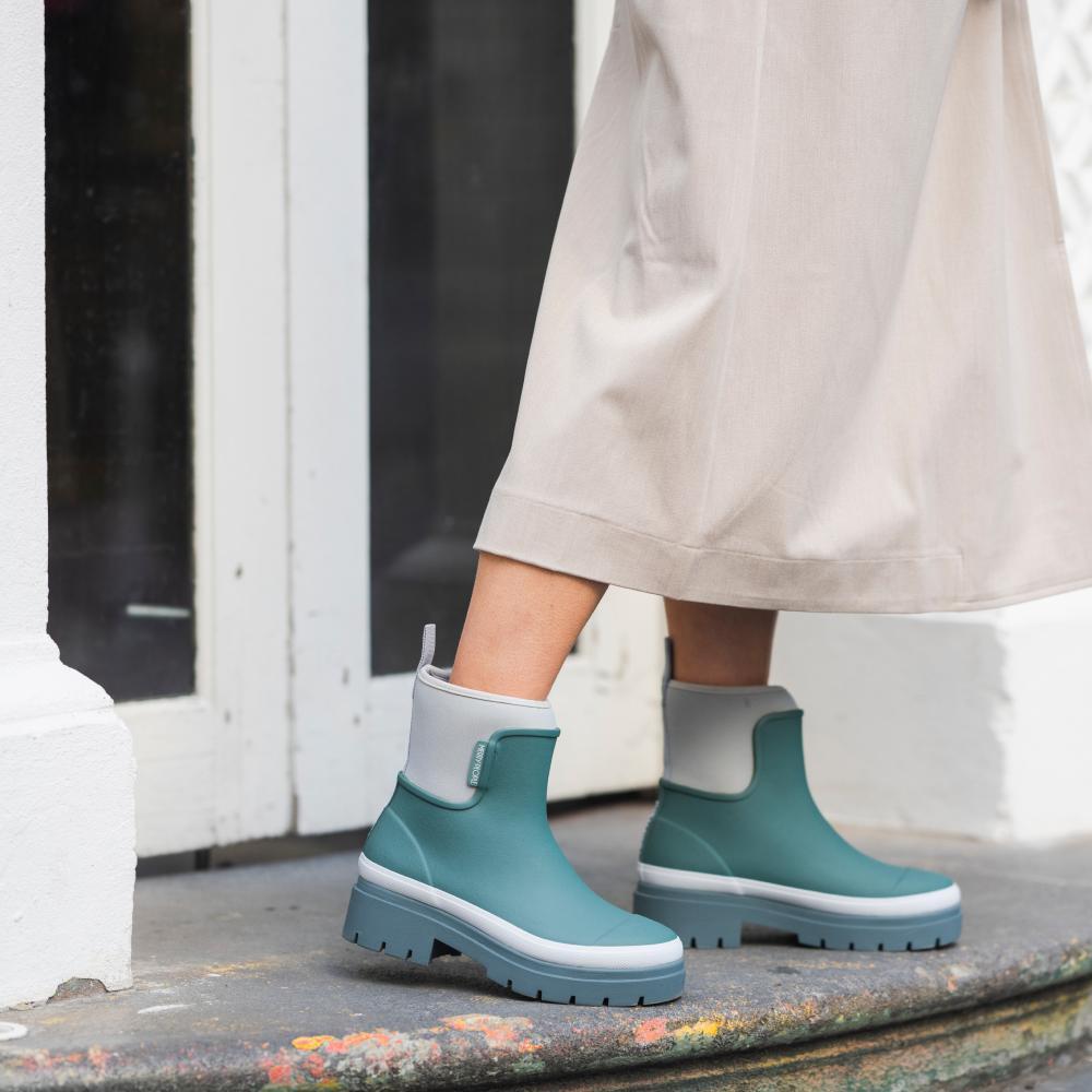 Tully Boot // Teal & Grey