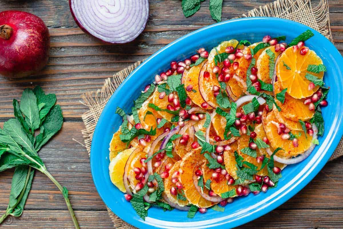 Orange & Pomegranate Salad by The Mediterranean Dish