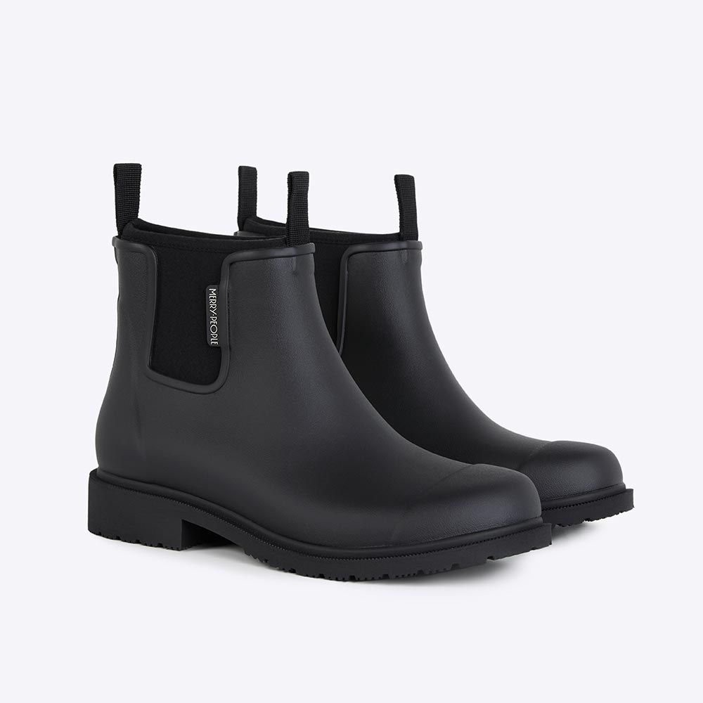 Bobbi Wellington Boot // Black & Black