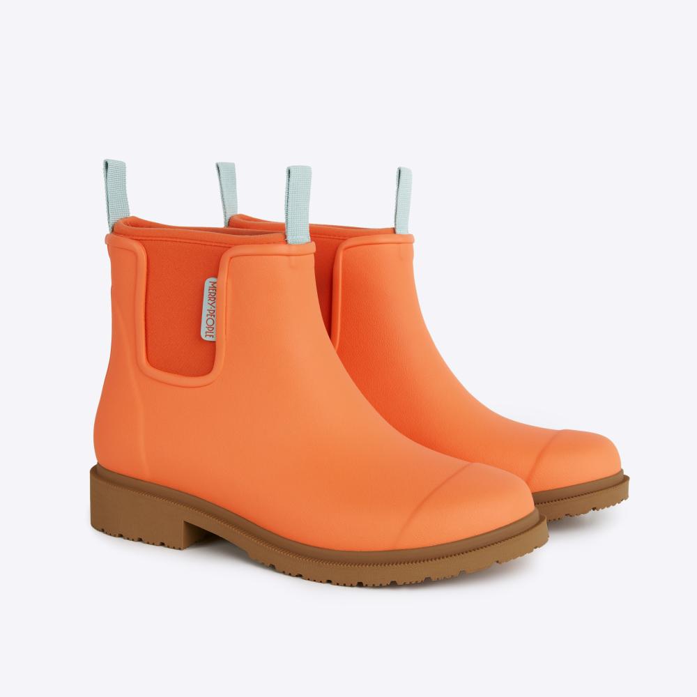 Bobbi Wellington Boot // Sherbet Orange
