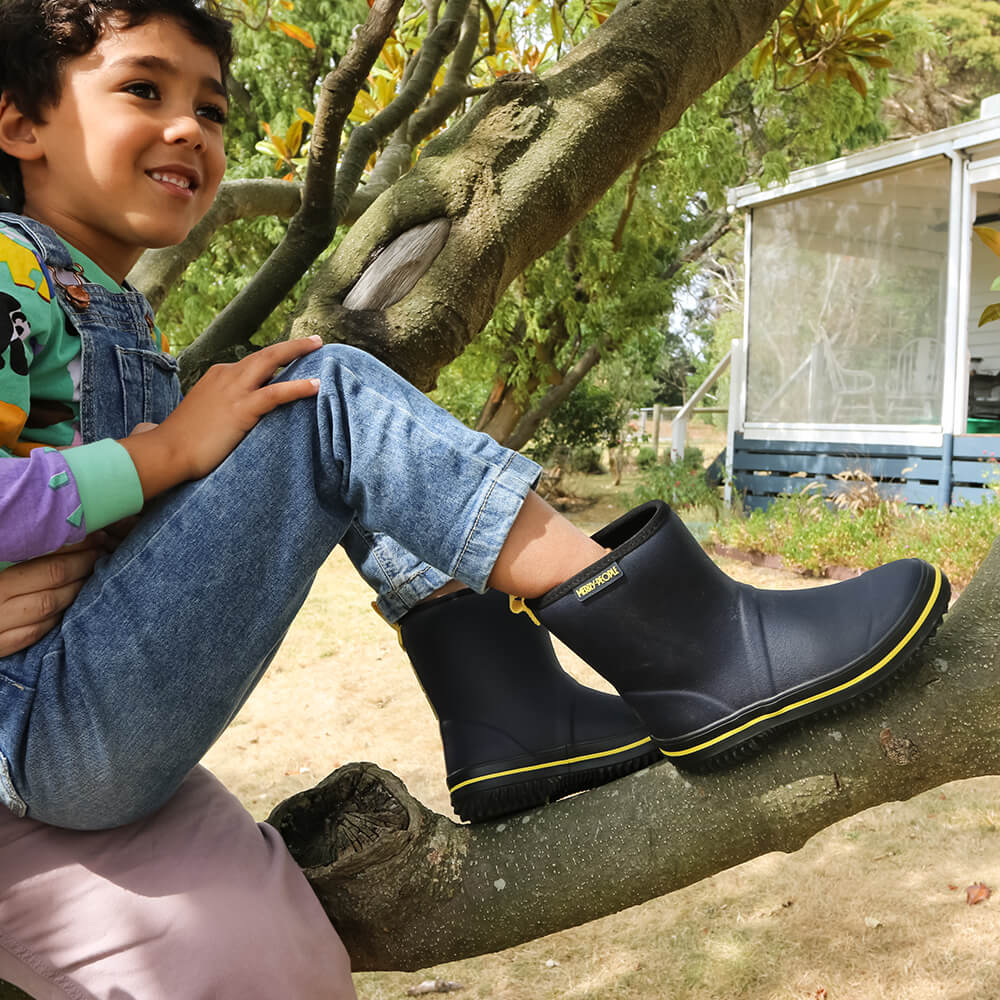 Andie Kids Wellington Boot // Midnight Blue