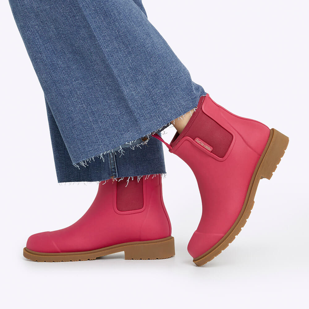 Bobbi Wellington Boot // Fuchsia Pink