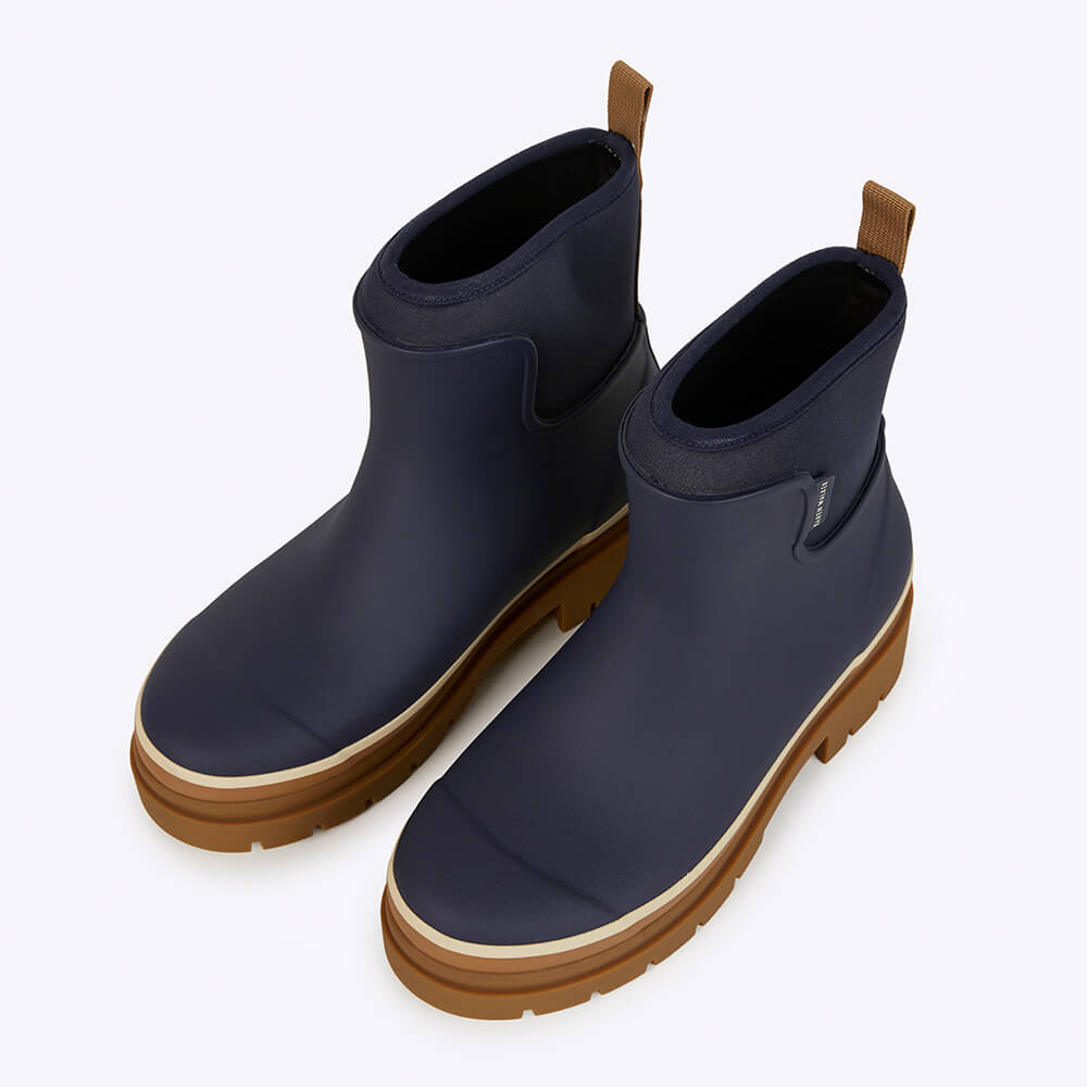 Merry People X Karen Walker Tully Boot // French Navy & Tan [Retired]