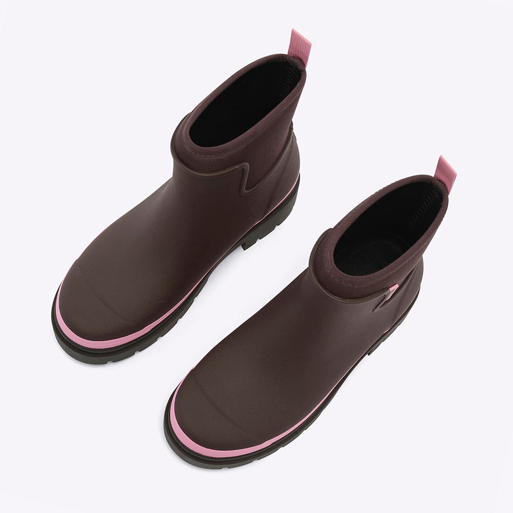 Merry People X Oliver Bonas Tully Boot // Chocolate & Pink
