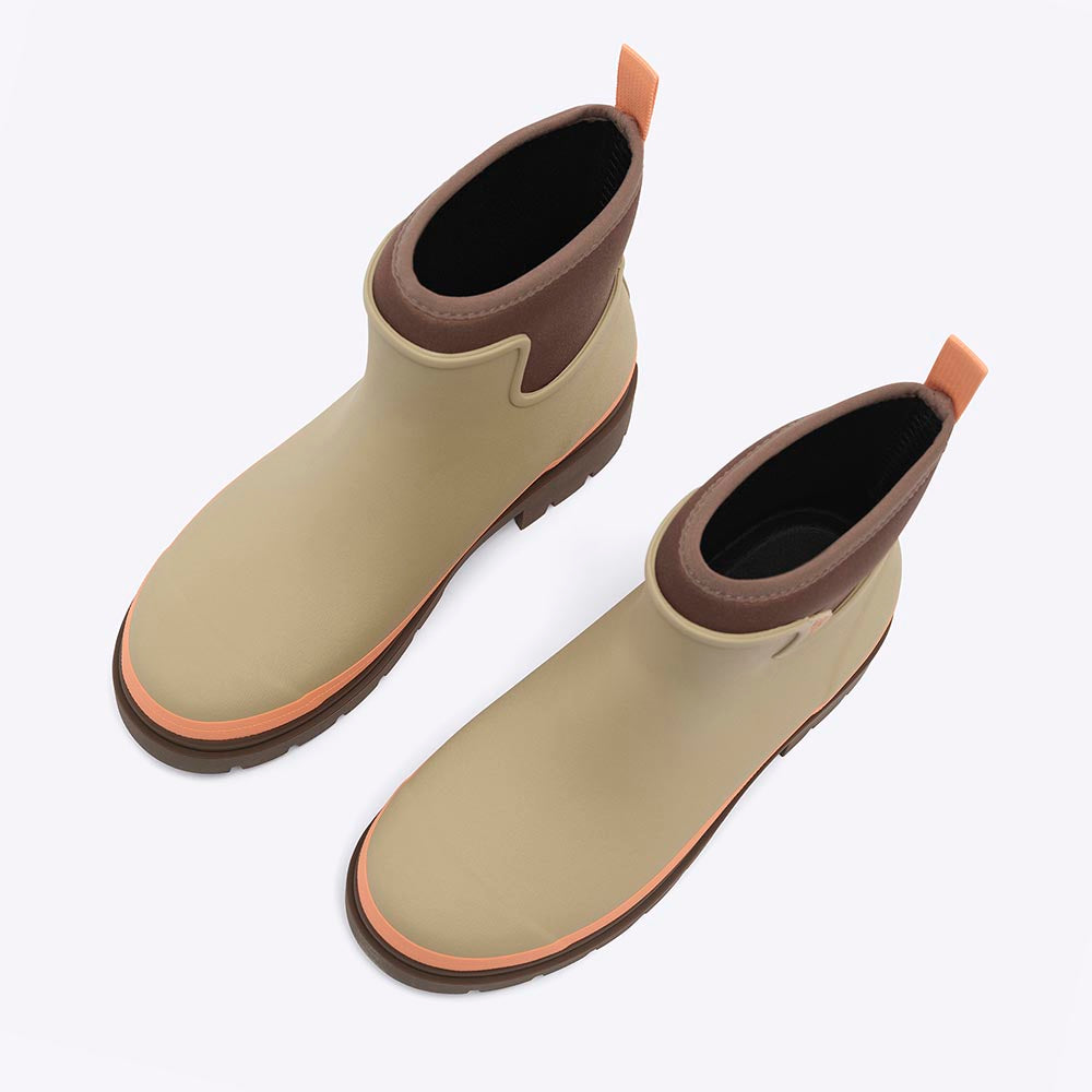 Tully Boot // Taupe & Apricot