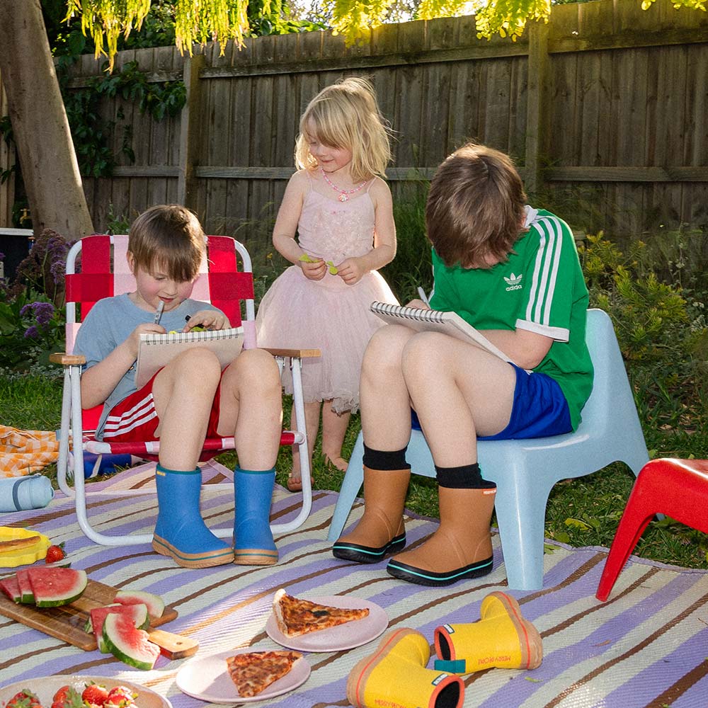 Andie Kids Wellington Boot // Ocean Blue