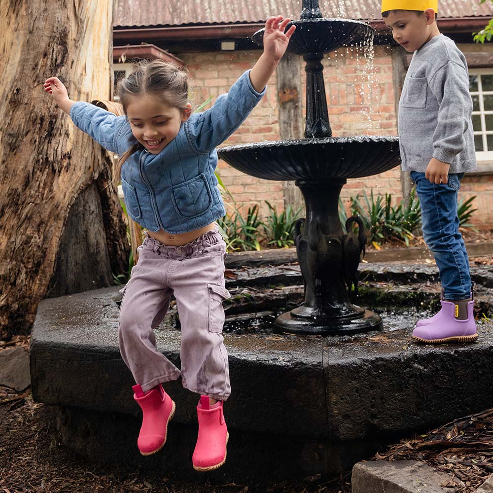 Bobbi Kids Wellington Boot // Fuchsia Pink