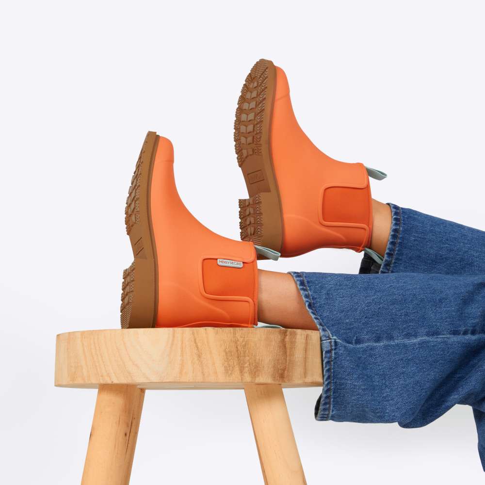 Bobbi Wellington Boot // Sherbet Orange