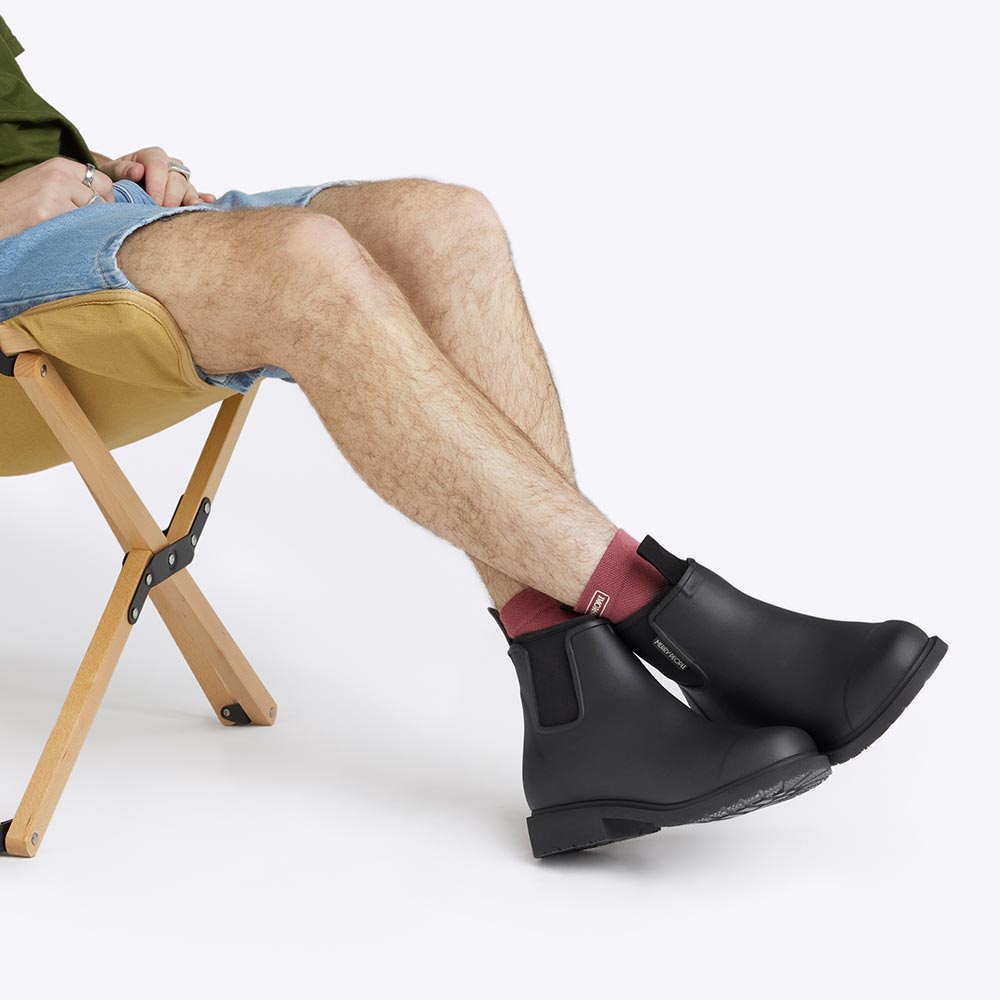 Bobbi Wellington Boot // Black & Black