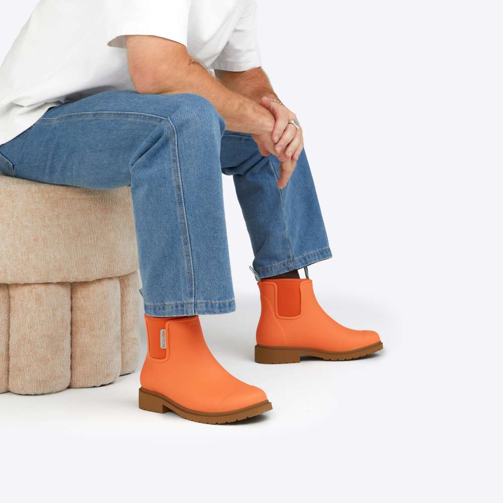 Bobbi Wellington Boot // Sherbet Orange