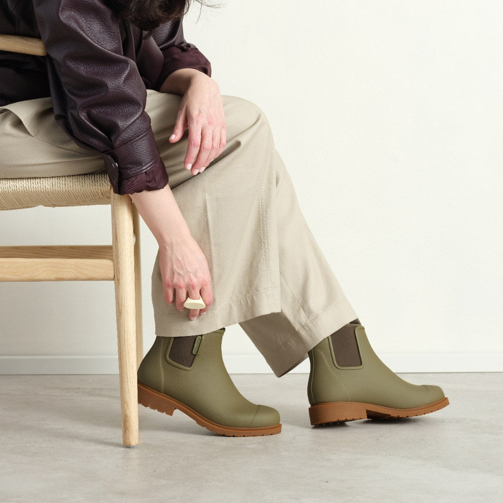 Bobbi Wellington Boot // Khaki Green