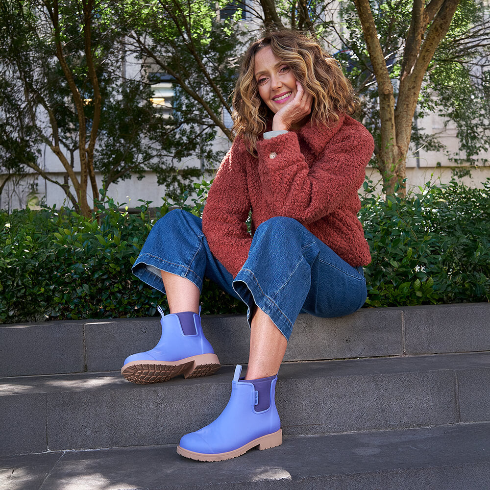 Bobbi Wellington Boot // Violet Blue