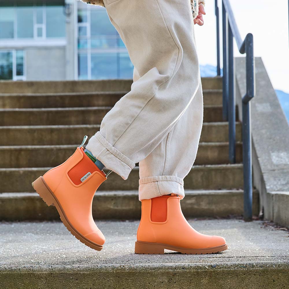 Bobbi Wellington Boot // Sherbet Orange