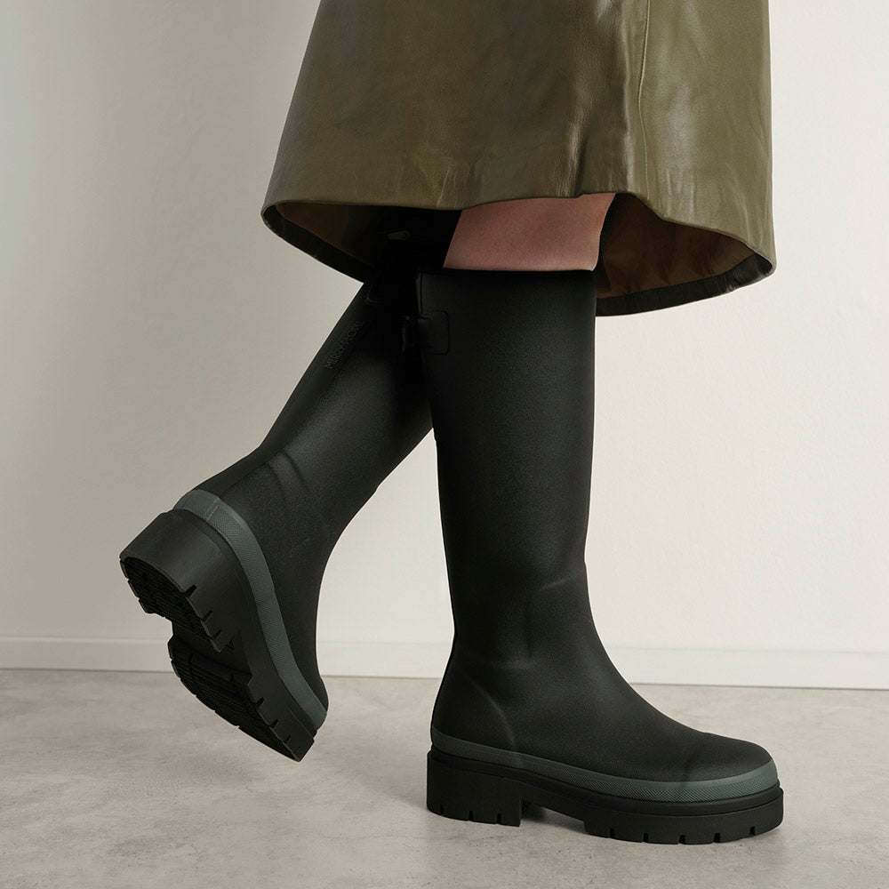 Fergie Tall Wellington Boot // Black