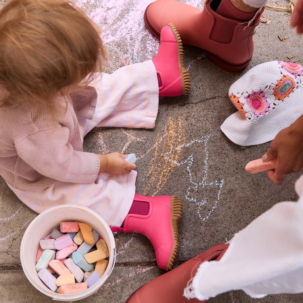 Bobbi Kids Wellington Boot // Fuchsia Pink