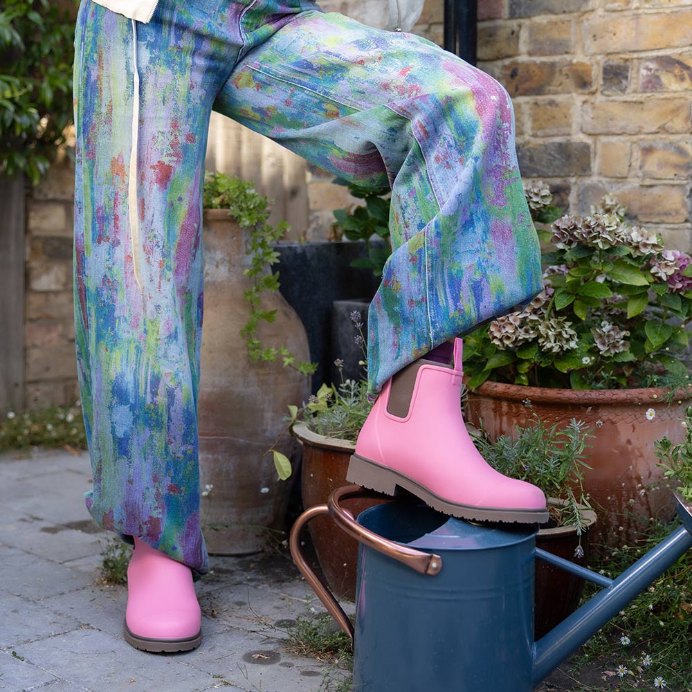 Bobbi Wellington Boot // Musk Pink