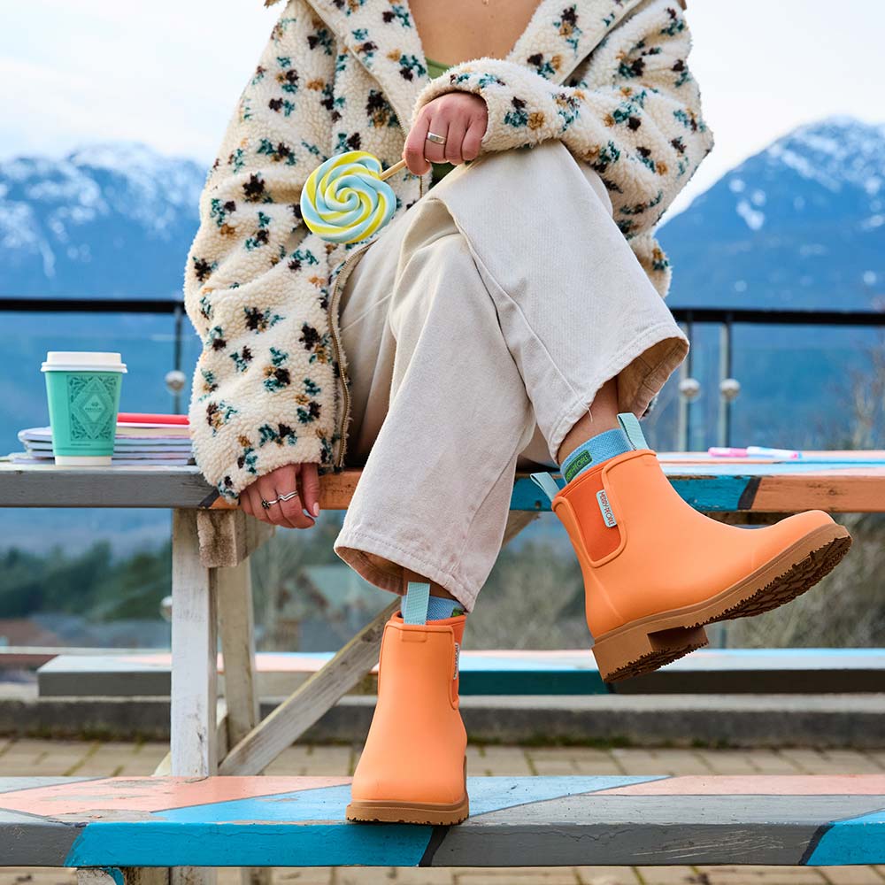 Bobbi Wellington Boot // Sherbet Orange