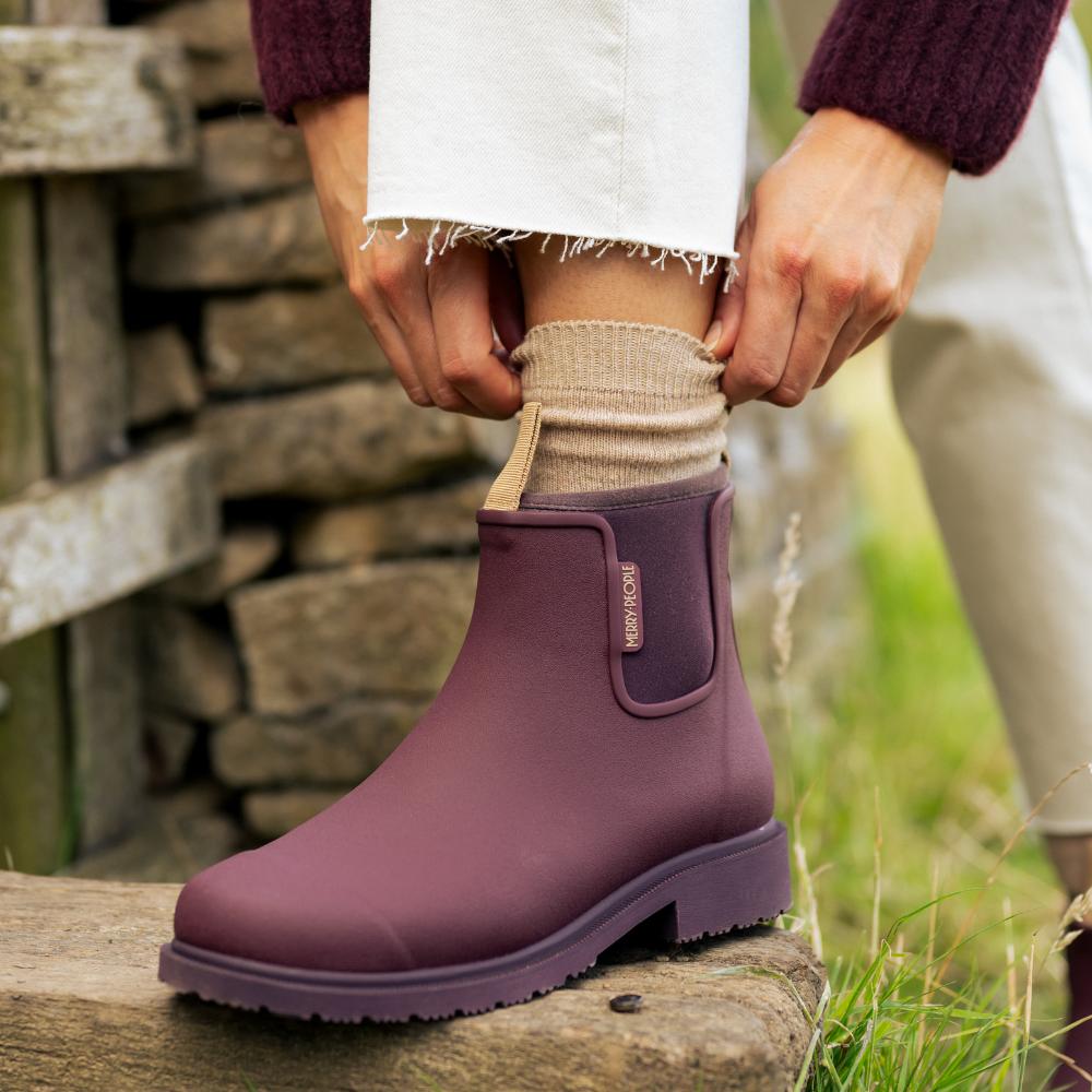 Bobbi Wellington Boot // Dark Cherry