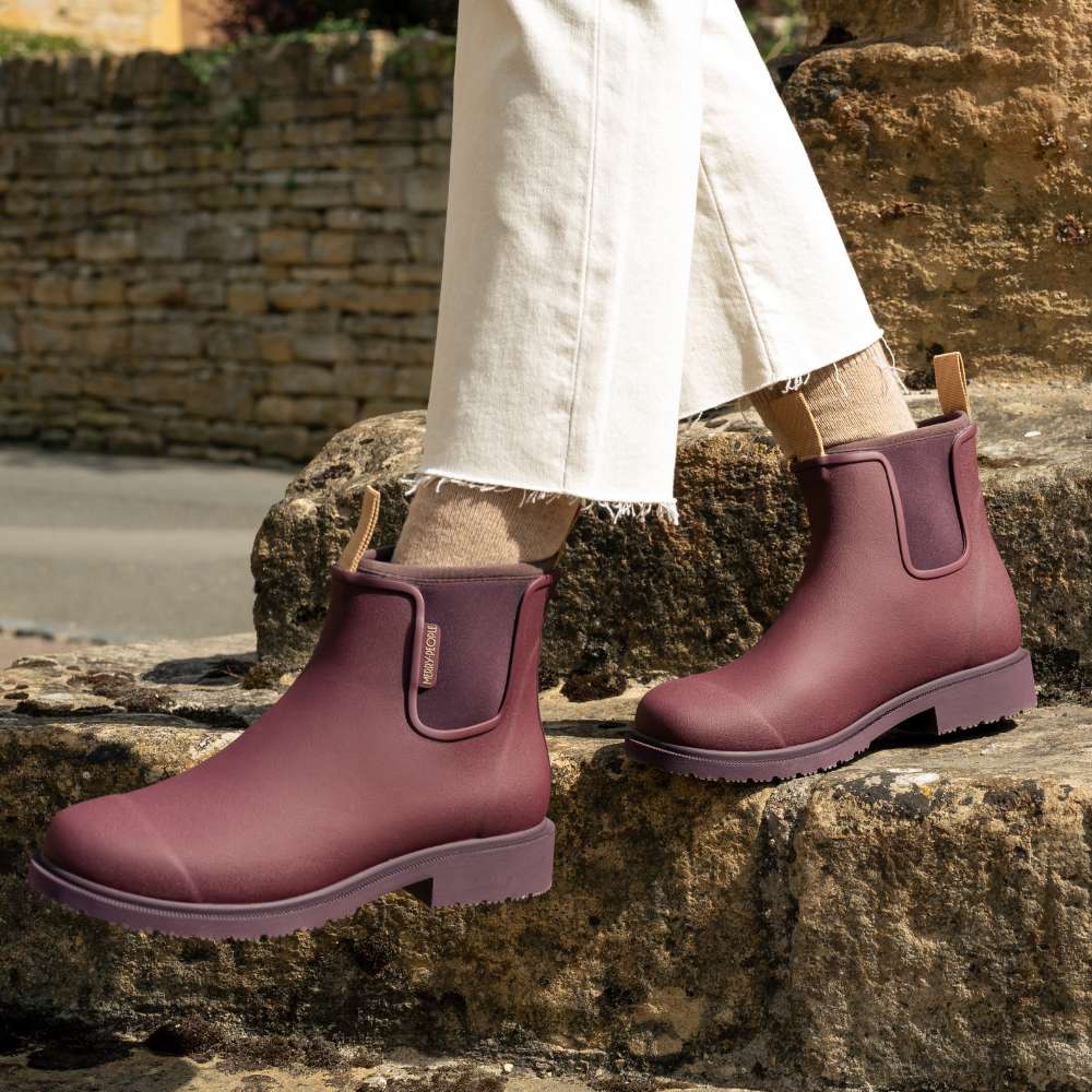 Bobbi Wellington Boot // Dark Cherry