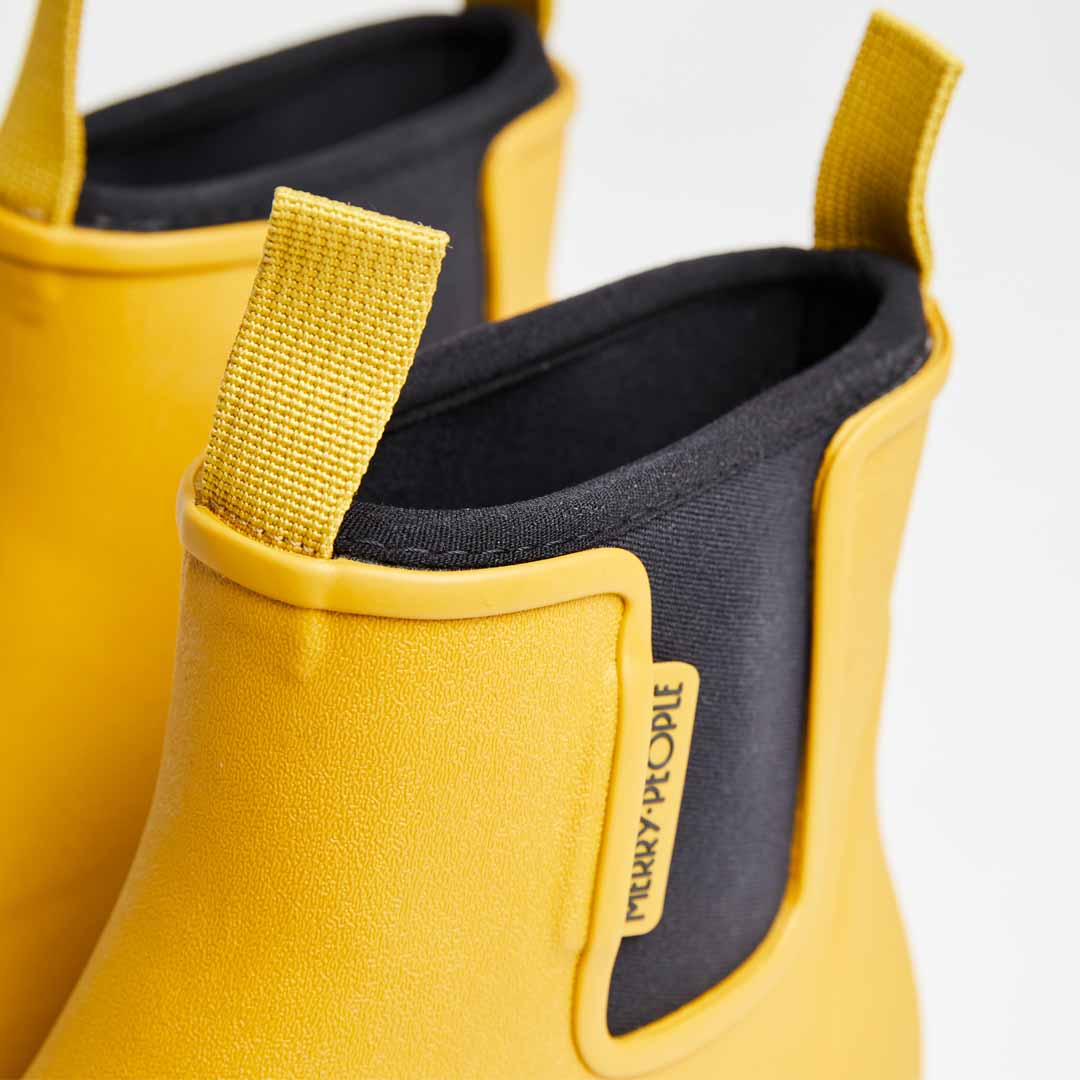 Bobbi Wellington Boot // Mustard Yellow & Black