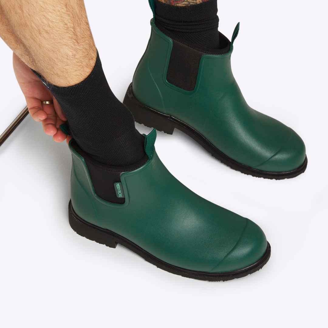 Bobbi Wellington Boot // Alpine Green & Black