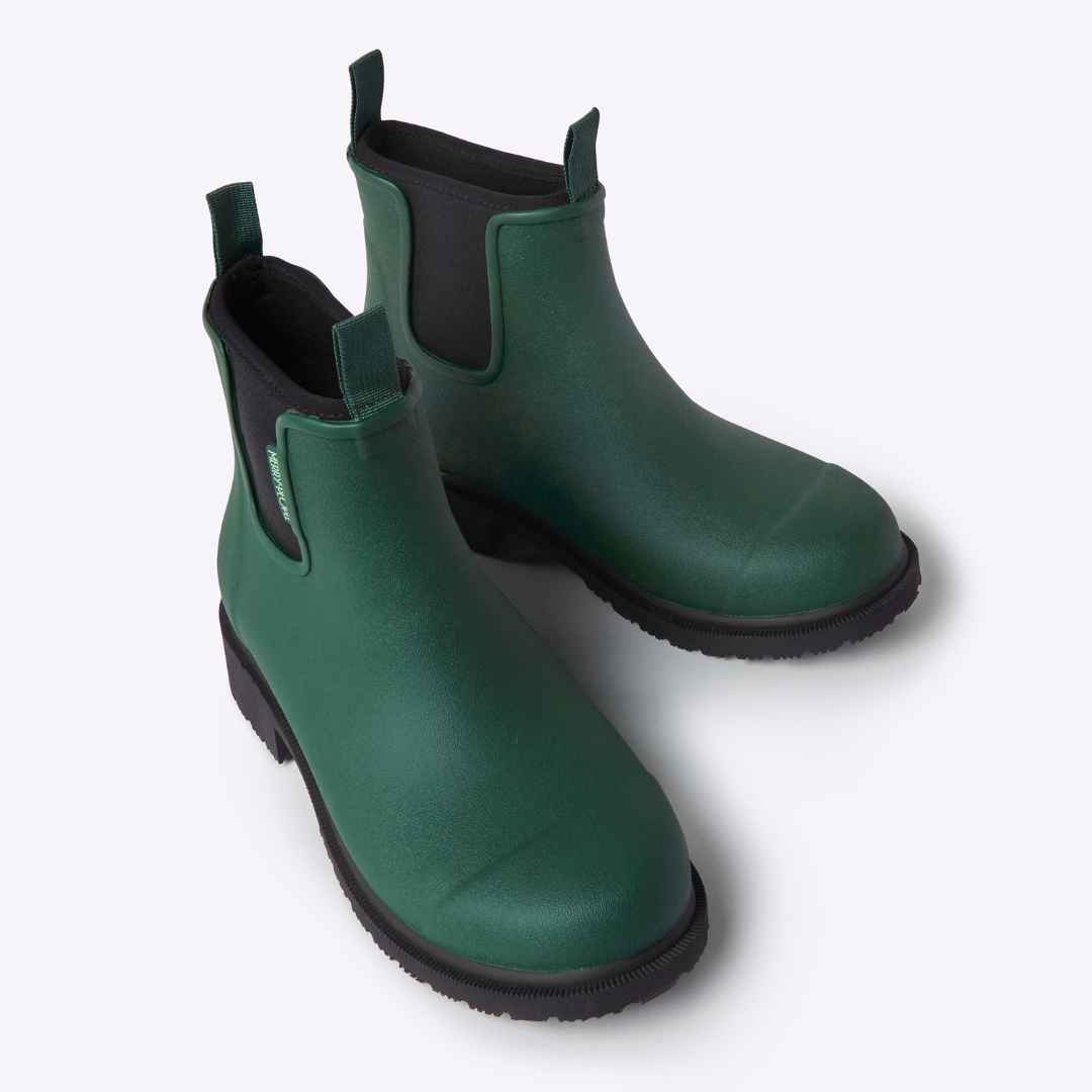 Bobbi Wellington Boot // Alpine Green & Black